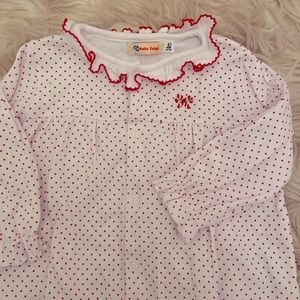 NWOT Baby Luigi Candy Cane Footies